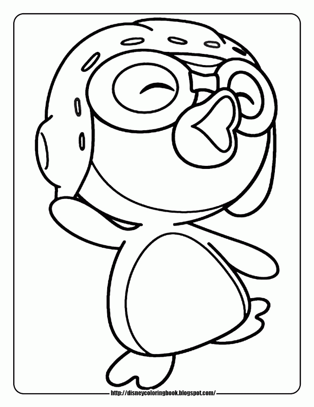Plansa de colorat cu Pinguin 64 61